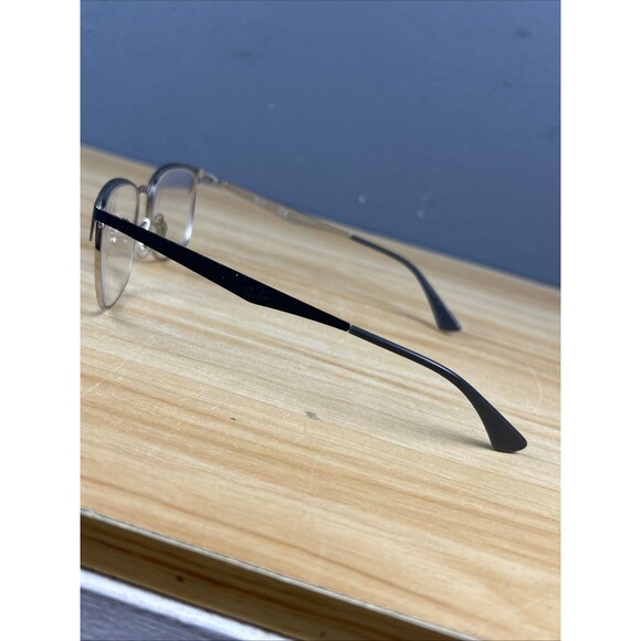 Ray-Ban RB6421 3004 Eyeglasses Men Black Silver Metal Frames Only 52-18-140 main image 7